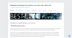 Desktop Screenshot of best-lite.de